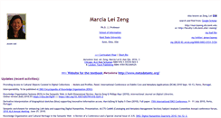 Desktop Screenshot of marciazeng.slis.kent.edu