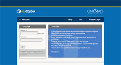 Desktop Screenshot of dropbox.kent.edu