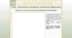 Desktop Screenshot of nlcmf.lci.kent.edu