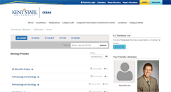 Desktop Screenshot of libguides.stark.kent.edu