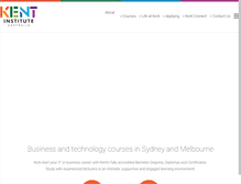 Tablet Screenshot of kent.edu.au