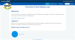 Desktop Screenshot of lists.kent.ac.uk