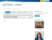 Tablet Screenshot of libguides.ashtabula.kent.edu