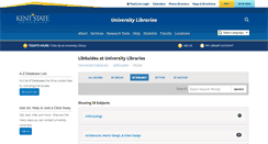 Desktop Screenshot of libguides.library.kent.edu